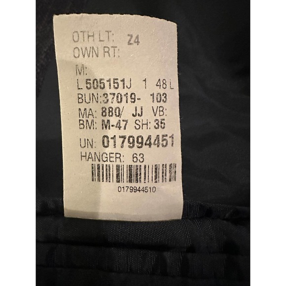 Lauren Ralph Lauren Black Navy Plaid Wool Blazer Jacket 48 L - Picture 5 of 8